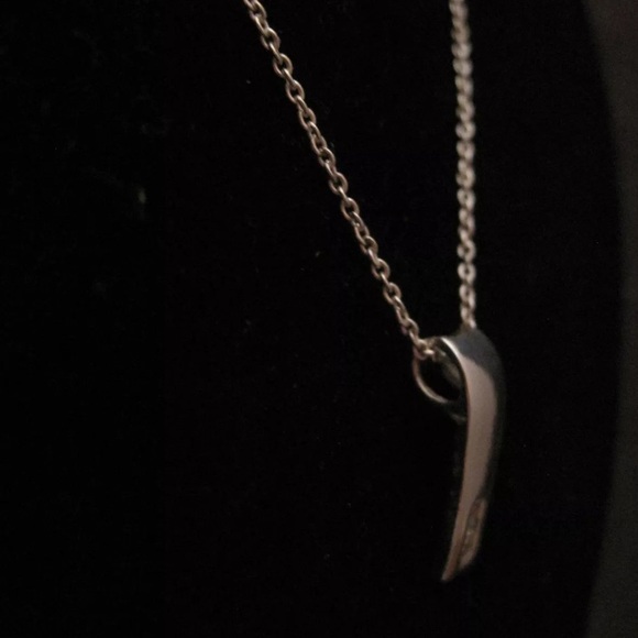 STERLING SILVER 925
Pendant w/ 3 Stones
on Wheat Chain Necklace - Picture 8 of 12